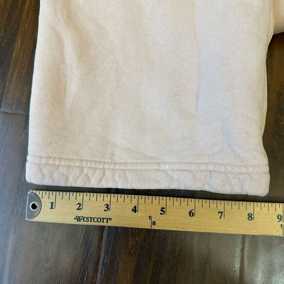 NWOT MADHAPPY Classic Straight Leg Fleece Sweatpants in Peach/Cream - Picture 13 of 13